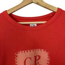 Load image into Gallery viewer, C.P Company Coral Crew Neck Logo Sweater - Extra Large (XL) PTP 23.5&quot;
