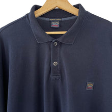 Load image into Gallery viewer, Paul and Shark Navy Long Sleeved Polo - Five Extra Large (5XL) PTP 31&quot;
