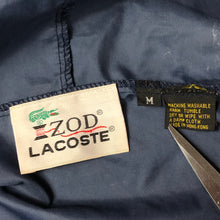 Load image into Gallery viewer, Vintage Navy Lacoste Izod Half Zip Cagoule - Medium (M) PTP 23&quot;
