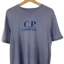 Load image into Gallery viewer, C.P Company Lilac Short Sleeved Logo T-Shirt - Medium (M) PTP 20&quot;
