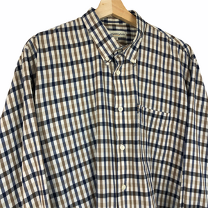 Aquascutum House Check Long Sleeved Shirt - Extra Large (XL) PTP 25"