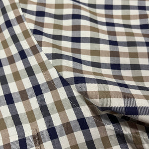 Aquascutum House Check Short Sleeved Shirt - Medium (M) PTP 22.25"