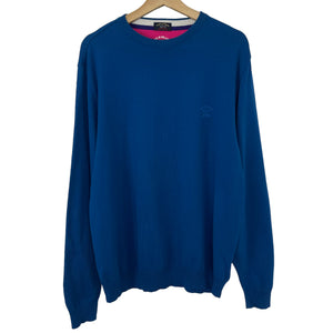 Paul and Shark Blue Crew Neck Sweater - Large (L) PTP 23.5"