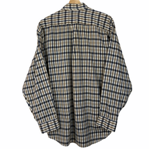 Aquascutum House Check Long Sleeved Shirt - Extra Large (XL) PTP 25"