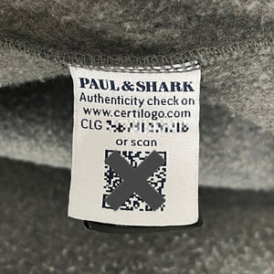 Paul and Shark Grey Zip Up Fleece Track Top - Extra Large (XL) PTP 26"