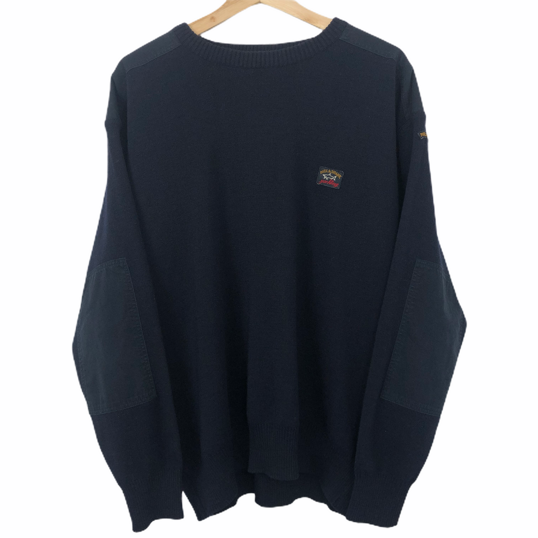 Vintage Paul and Shark Dark Navy Bretagne Sweater - Large (L) PTP 25