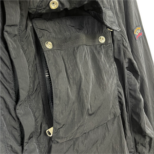 Paul and Shark Navy Econyl Nylon Metal Overshirt - Large (L) PTP 24"