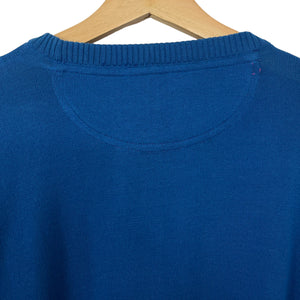 Paul and Shark Blue Crew Neck Sweater - Large (L) PTP 23.5"