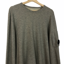 Load image into Gallery viewer, C.P Company Grey Crew Neck Lens Sweater - Large (L) PTP 22.5&quot;
