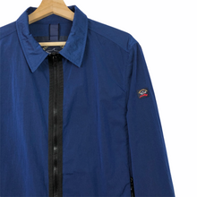 Load image into Gallery viewer, Paul and Shark Blue Nylon Shimmer Overshirt - Large (L) PTP 21.5&quot;
