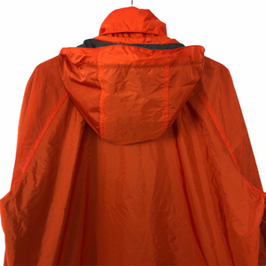 Paul and Shark Orange Nylon Full Zip Hooded Jacket - Large (L) PTP 23.75"