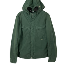 Load image into Gallery viewer, C.P Company Green Goggle Hooded Overshirt - Extra Large (XL) PTP 21.5&quot;
