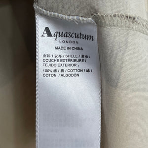 Aquascutum Block Check Short Sleeved T-Shirt - Large (L) PTP 21.25"