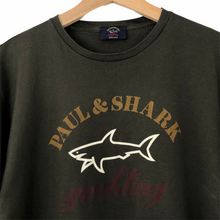 Load image into Gallery viewer, Paul and Shark Khaki Short Sleeved Logo T-Shirt - Large (L) PTP 21.25&quot;
