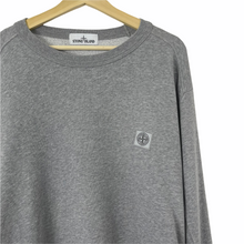 Load image into Gallery viewer, Stone Island Grey Crew Neck Logo Sweater - Triple Extra Large (XXXL) PTP 29.75&quot;
