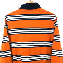 Load image into Gallery viewer, Paul and Shark Orange Striped Rugby Shirt - Medium (M) PTP 20.5&quot;
