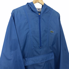 Load image into Gallery viewer, Vintage Light Blue Lacoste Izod Half Zip Cagoule - Large (L) PTP 25.25&quot;
