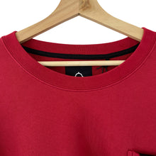 Load image into Gallery viewer, Ma.Strum Red Crew Neck Logo Sweater - Triple Extra Large (XXXL) PTP 28&quot;
