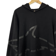 Load image into Gallery viewer, Paul and Shark Black Graphic Logo Hoody - Large (L) PTP 22&quot;
