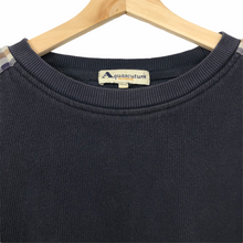 Load image into Gallery viewer, Aquascutum Navy / Check Crew Neck Sweater - Double Extra Large (XXL) PTP 25.75&quot;
