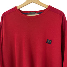 Load image into Gallery viewer, Paul and Shark Red C0P918 Crew Neck Sweater - Four Extra Large (4XL) PTP 30&quot;
