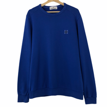 Load image into Gallery viewer, Stone Island Blue Crew Neck Logo Sweater - Extra Large (XL) PTP 24&quot;
