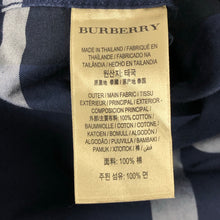 Load image into Gallery viewer, Burberry Brit Navy Blue Nova Check Short Sleeved Shirt - Double Extra Large (XXL) PTP 24.75&quot;
