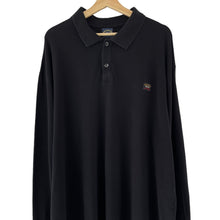 Load image into Gallery viewer, Paul and Shark Black Long Sleeved Polo - Five Extra Large (5XL) PTP 30.25&quot;
