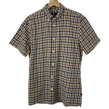 Load image into Gallery viewer, Aquascutum House Check Short Sleeved Shirt - Large (L) PTP 21.5&quot;
