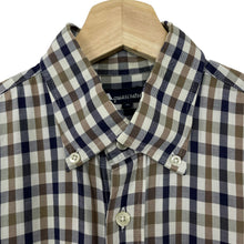 Load image into Gallery viewer, Aquascutum House Check Short Sleeved Shirt - Medium (M) PTP 22.25&quot;
