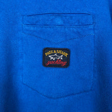 Load image into Gallery viewer, Paul and Shark Blue Crew Neck Pocket Logo Sweater - Large (L) PTP 23.5&quot;
