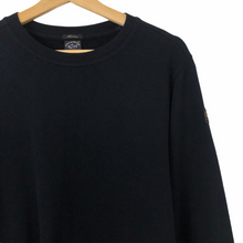 Load image into Gallery viewer, Paul and Shark Navy Logo Crew Neck Sweater - Medium (M) PTP 21.25&quot;
