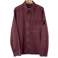 Load image into Gallery viewer, Stone Island Burgundy Pocket Overshirt - Extra Large (XL) PTP 23.25&quot;
