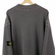 Load image into Gallery viewer, Vintage Stone Island Grey Mock Neck Sweater - Double Extra Large (XXL) PTP 27&quot;
