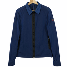 Load image into Gallery viewer, Paul and Shark Blue Nylon Shimmer Overshirt - Medium (M) PTP 21.25&quot;
