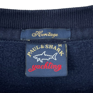 Paul and Shark Navy Crew Neck Sweater - Medium (M) PTP 21.5"