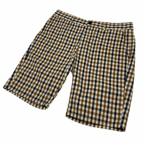 Aquascutum House Club Check Vicuna Shorts - W 30"