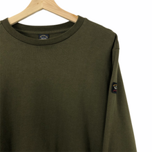 Load image into Gallery viewer, Paul and Shark Khaki Crew Neck Sweater - Large (L) PTP 22.5&quot;
