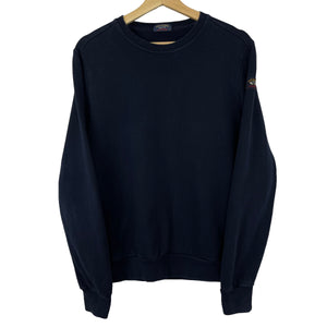 Paul and Shark Navy Crew Neck Sweater - Medium (M) PTP 20.75"