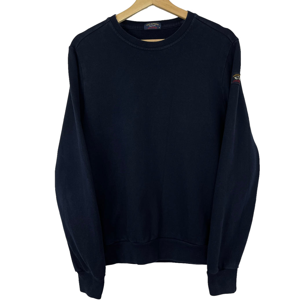 Paul and Shark Navy Crew Neck Sweater - Medium (M) PTP 20.75