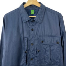 Load image into Gallery viewer, Ma.Strum Navy Blue Button Up Multi Pocket Overshirt - Extra Large (XL) PTP 24.5&quot;
