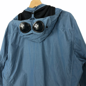 C.P Company Blue 50 Fili Goggle Hooded Overshirt - Double Extra Large (XXL) PTP 24"