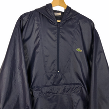 Load image into Gallery viewer, Vintage Dark Navy Lacoste Izod Half Zip Cagoule - Large (L) PTP 25.25&quot;
