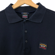 Load image into Gallery viewer, Paul and Shark Navy Long Sleeved Polo - Large (L) PTP 20.5&quot;
