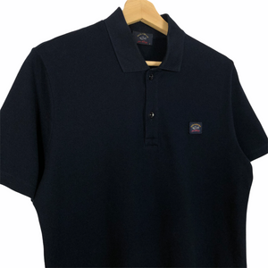 Paul and Shark Dk Navy Short Sleeved Polo - Medium (M) PTP 20.25"