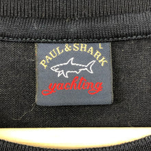 Load image into Gallery viewer, Paul and Shark Navy Logo Crew Neck Sweater - Large (L) PTP 21&quot;
