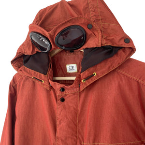 C.P Company Burnt Orange 50 Fili Goggle Hooded Overshirt - Large (L) PTP 22.75"