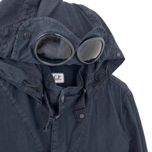 Load image into Gallery viewer, C.P Company Navy Goggle Hooded Overshirt - Medium (M) PTP 21.5&quot;
