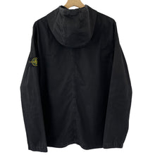 Load image into Gallery viewer, Stone Island Black Double Pocket Hooded Overshirt - Large (L) PTP 22.5&quot;
