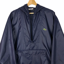 Load image into Gallery viewer, Vintage Dark Navy Lacoste Izod Half Zip Cagoule - Large (L) PTP 25.25&quot;
